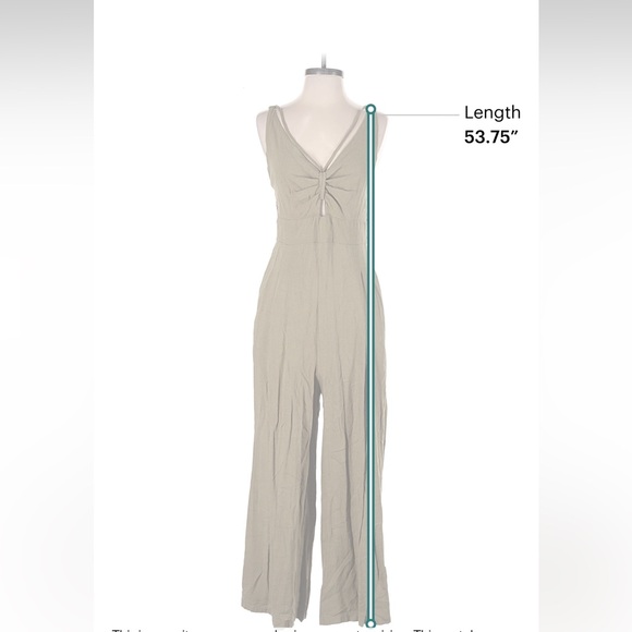 Boho Sleeveless Olive-Taupe jumpsuit 🫒😎 size M - Picture 4 of 5